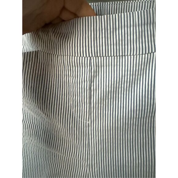 Hilary Radley Pants Small Women's Stripe Blue White Pull On Nautical - Picture 3 of 6